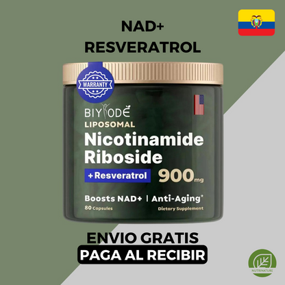 NAD+ Resveratrol x 80 Cápsulas