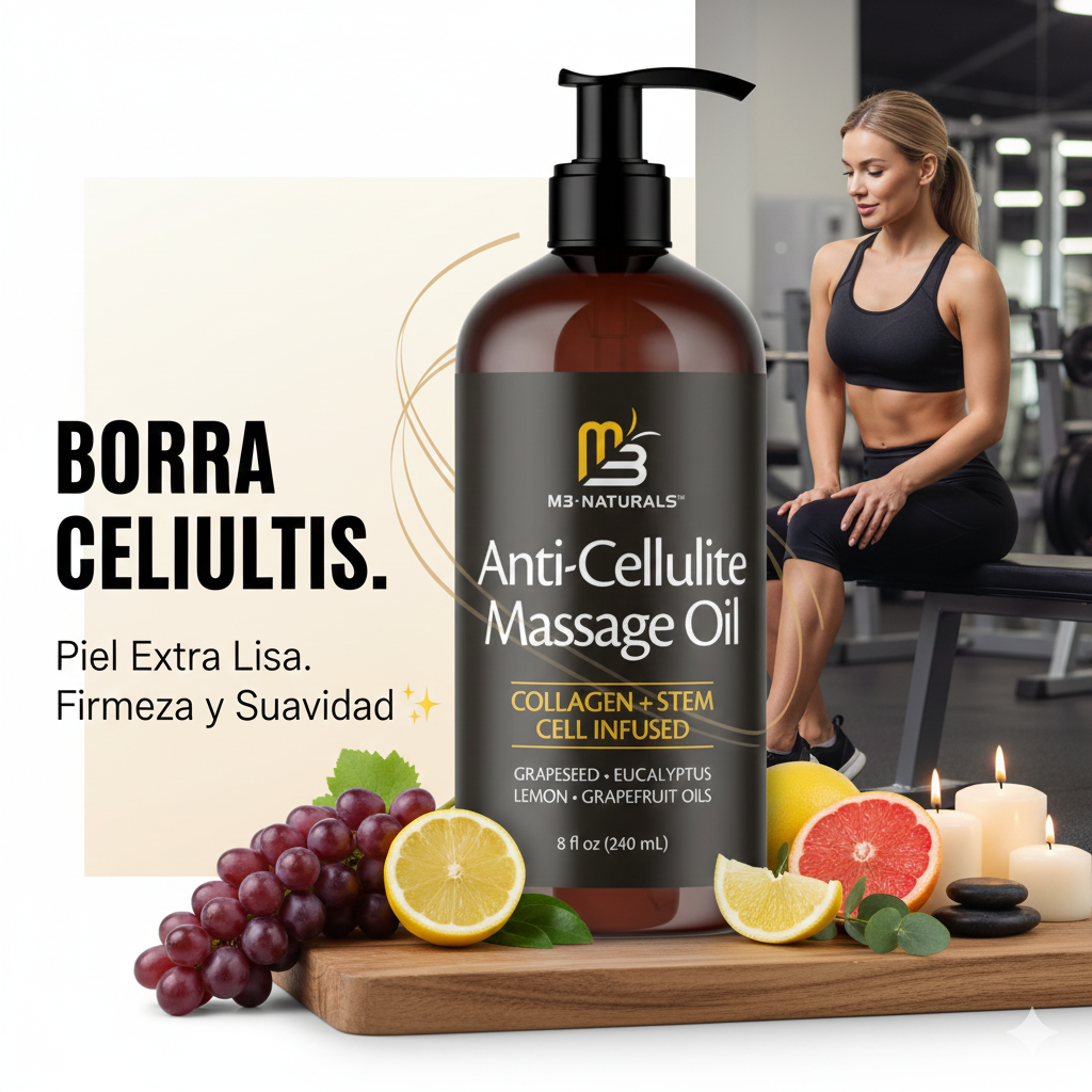 Aceite Anti-Celulitis| Adiós Flacidez, Grumos y Estrías